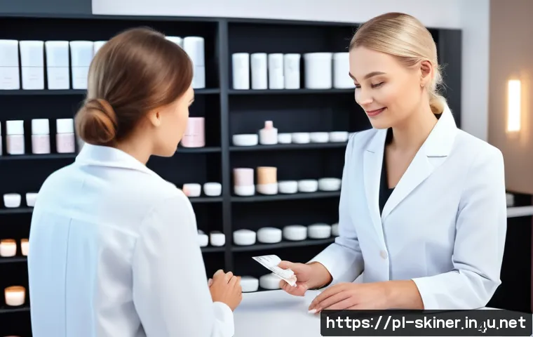 피부관리사의 개인 브랜드 구축 전략 - A warm and professional beauty clinic scene in Warsaw, Poland, featuring a female cosmetologist in m...