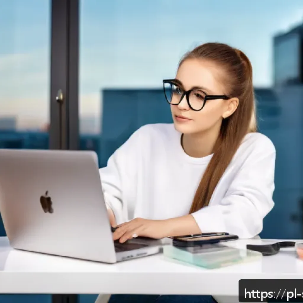 피부관리사 학원과 온라인 강의 비교 - A modern online learning setup for a Polish cosmetology course: a young adult woman studying comfort...